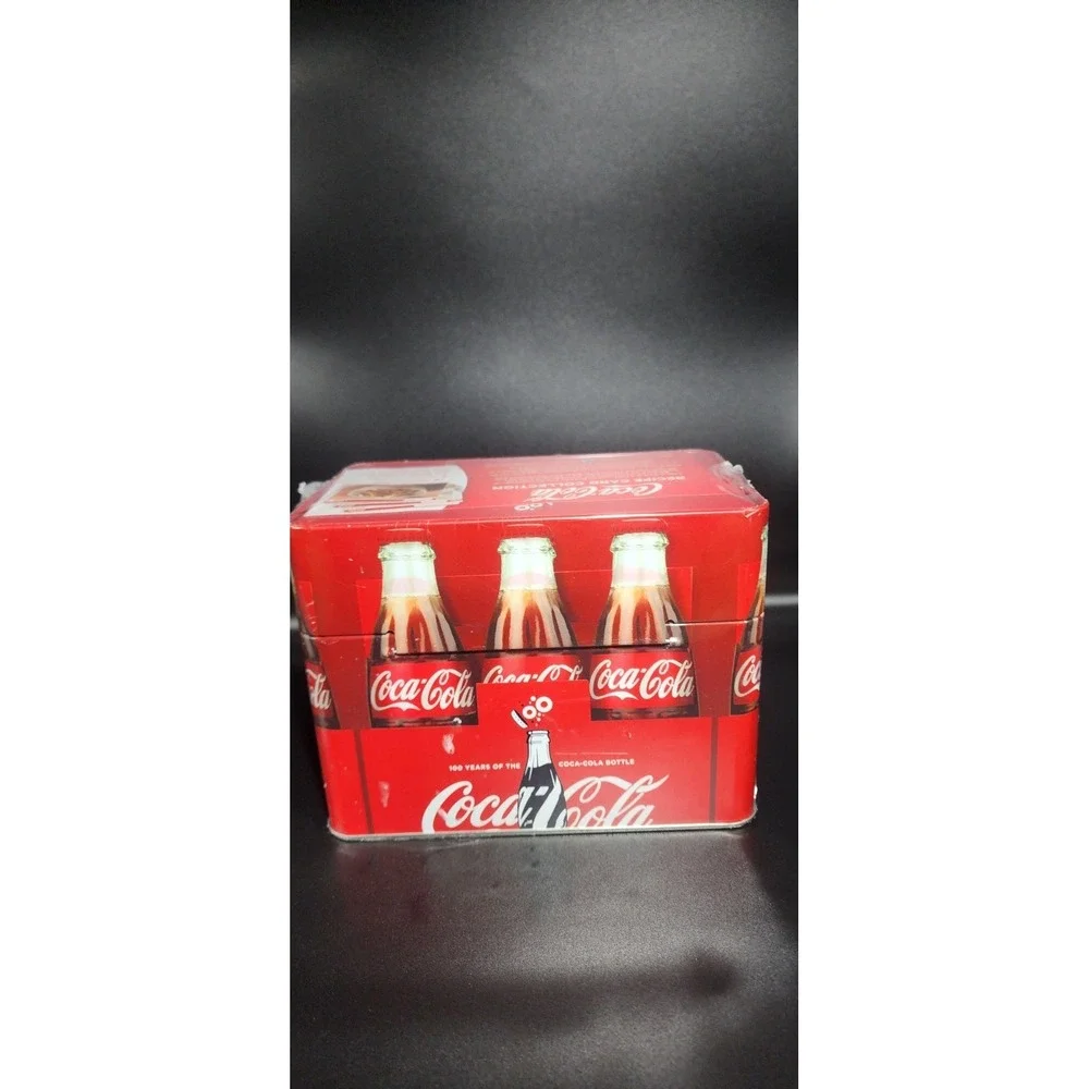 Coca Cola Recipe Tin Box 100 Anniversary Recipe Cards,Blank Cards New Sealed